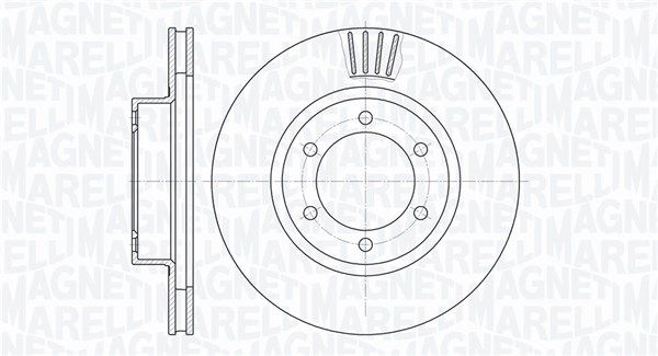 MAGNETI MARELLI Тормозной диск 361302040510